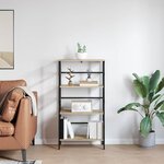 vidaXL Étagère Chêne Sonoma 60 x 29 5 x 115 cm Bois d'ingénierie