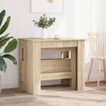 vidaXL Table à dîner 180 x 85 x 75 cm Bois d'ingénierie Chêne Sonoma