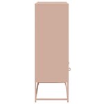 vidaXL Buffet haut rose 68 5x39x111 5 cm acier laminé à froid
