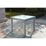 Table Molvina : table de jardin extensible 8 personnes en aluminium