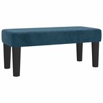 vidaXL Sommier à lattes de lit avec matelas Bleu foncé 90x200 cm