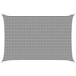vidaXL Voile d'ombre 4 x 6 m HDPE Rectangulaire Anthracite et blanc