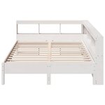 vidaXL Lit bibliothèque sans matelas blanc 140x200 cm bois pin massif