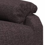 vidaXL Fauteuil inclinable Marron foncé Tissu