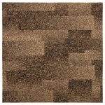 vidaXL Moquette de sol 20 pc Marron 50 x 50 cm PP Poils courts