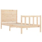 vidaXL Cadre de lit sans matelas bois de pin massif
