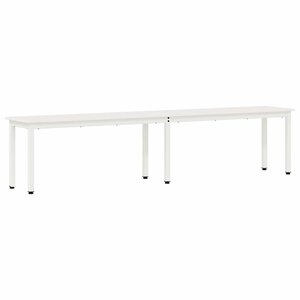 vidaXL banc Blanc 200 x 35 x 45 cm Bois de pin massif