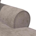 vidaXL Chaise lounge avec jupe Sable 157 x 91 x 91 cm ARES