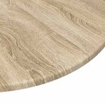 vidaXL Plateau de table Chêne sonoma 70 x 70 x 1.5 cm
