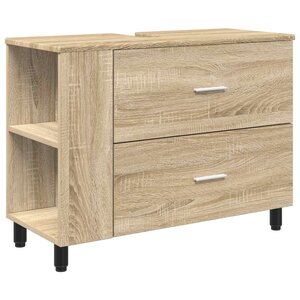 vidaXL Unité de vanité de salle de bain Chêne Sonoma 80 x 35 x 60 cm