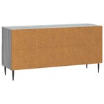 vidaXL Meuble TV Sonoma gris 102 x 34 5 x 50 cm Bois d'ingénierie