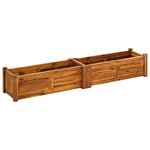 vidaXL Lit surélevé de jardin Bois d'acacia 150x30x25 cm
