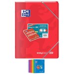 Cahier piqûre EASYBOOK MAX 24 X 32 cm 96p 90g grands carreaux coloris aléatoire OXFORD