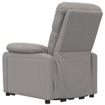 vidaXL Fauteuil électrique de massage Taupe Tissu