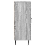 vidaXL Buffet Sonoma gris 33 x 34 5 x 89 5 cm Bois d'ingénierie