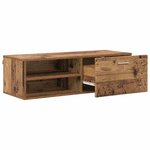 vidaXL Cabinet en Bois avec tiroir Bois Ancien 100 5 x 39 x 30 cm
