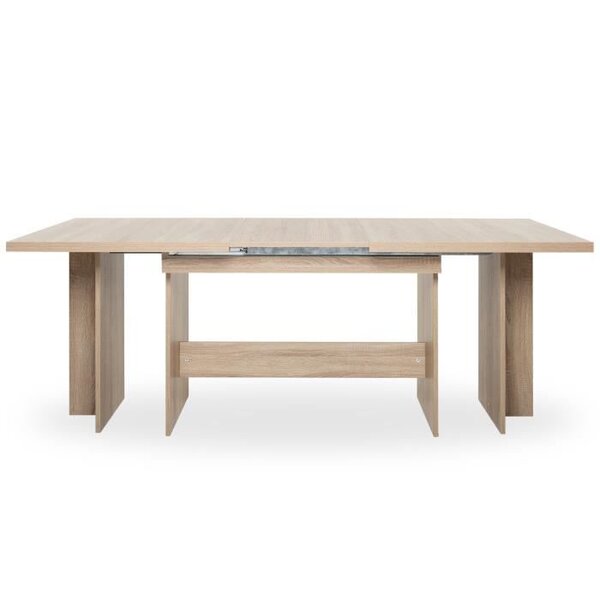 Table a manger extensible de 8 a 12 personnes - Classique - Décor chene sonoma - ANCONA - L 160 / 310 x l 90 cm