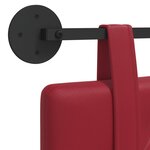 vidaXL Tête de lit suspendue Bordeaux Simili cuir