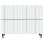 vidaXL Cabinet de chevet Blanc 62 x 34 5 x 49 5 cm Bois d'ingénierie