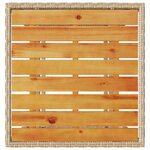 vidaXL Ensemble de bistro 3 Pièces avec coussins beige résine tressée