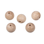 Boules en bois ø 18 mm - FSC100  - percées 4 mm - 10 pièces