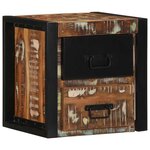 vidaXL Tables de chevet 2 Pièces multicolore 40x35x40cm bois récupération