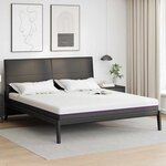vidaXL Matelas Blanc  Gris 180 x 200 cm Mousse