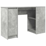 vidaXL Bureau gris béton 120x42x76 cm bois d'ingénierie