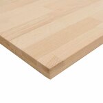 vidaXL Plan de travail de cuisine bois de chêne massif rectangulaire