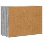 vidaXL Buffet Gris Sonoma 80 5 x 35 x 59 cm Bois d'ingénierie