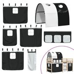 vidaXL Lit mezzanine enfants avec tunnel sans matelas 90x190 cm