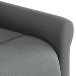 vidaXL Fauteuil inclinable Gris foncé Tissu