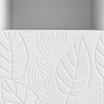 vidaXL Meuble TV 102 x 34 5 x 50 cm Blanc brillant Bois d'ingénierie