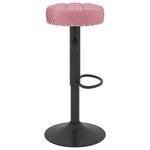 vidaXL Tabourets de bar lot de 2 rose velours