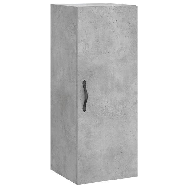 vidaXL Armoire murale gris béton 34 5x34x90 cm bois d'ingénierie