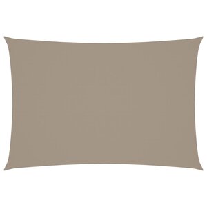 vidaXL Voile de parasol tissu oxford rectangulaire 2 5x4 5 m taupe