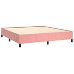 VidaXL Cadre de lit sans matelas rose 180x200 cm velours