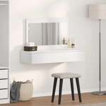 vidaXL Table de Toilette Blanc 100 x 40 x 70 cm Bois d'ingénierie