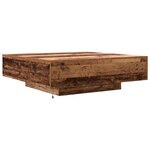 vidaXL Table basse Bois Ancien 100 x 100 x 31 cm Bois d'ingénierie