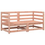 vidaXL Canapés d'angle de jardin 2 Pièces 70x70x67 cm bois massif douglas