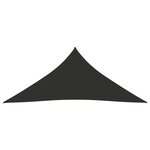 vidaXL Voile de parasol tissu oxford triangulaire 5x6x6 m anthracite