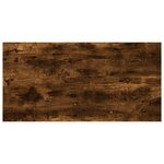 vidaXL Étagères murales 4 Pièces chêne fumé 60x20x1 5cm bois d'ingénierie