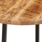 vidaXL Table basse 45x45x40 cm bois de manguier solide et fer