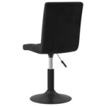 vidaXL Chaises pivotantes à manger lot de 2 noir velours