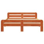vidaXL Cadre de lit sans matelas cire marron 160x200cm bois pin massif