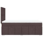 vidaXL Sommier à lattes de lit avec matelas Marron foncé 100x200 cm