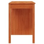 vidaXL Bureau avec tiroir Brun Ciré 100 x 50 x 74 cm Pin massif