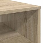 vidaXL Table basse Chêne Sonoma 60 x 50 x 40 cm Bois d'ingénierie