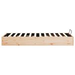 vidaXL Cadre de lit ottoman avec rangement Naturel 140 x 190 cm