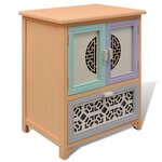 vidaXL Meuble d'appoint Multicolore 46 x 34 x 55.5 cm